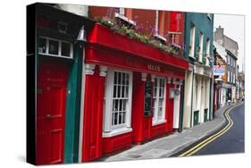 Pubs Lined Street, Kinsale, Ireland-George Oze-Stretched Canvas