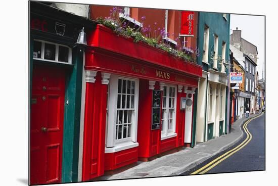 Pubs Lined Street, Kinsale, Ireland-George Oze-Mounted Photographic Print