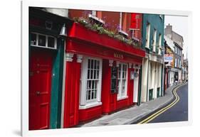 Pubs Lined Street, Kinsale, Ireland-George Oze-Framed Photographic Print