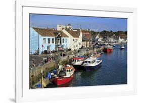 Pubs on Custom House Quay, Weymouth, Dorset, England, United Kingdom, Europe-Richard Cummins-Framed Photographic Print