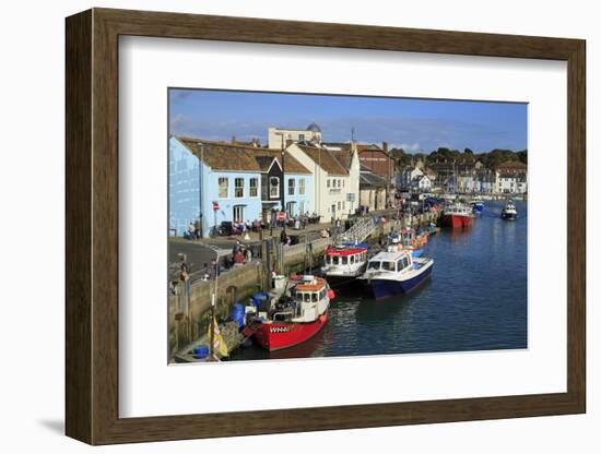 Pubs on Custom House Quay, Weymouth, Dorset, England, United Kingdom, Europe-Richard Cummins-Framed Photographic Print