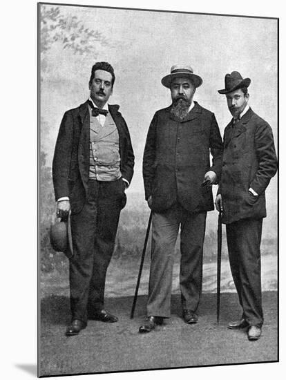 Puccini and Librettists-null-Mounted Photographic Print