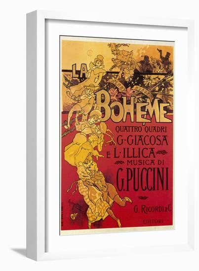 Puccini, La Boheme-Adolfo Hohenstein-Framed Photographic Print