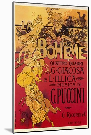 Puccini, La Boheme-Adolfo Hohenstein-Mounted Photographic Print