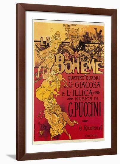 Puccini, La Boheme-Adolfo Hohenstein-Framed Photographic Print