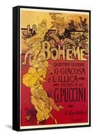 Puccini, La Boheme-Adolfo Hohenstein-Framed Stretched Canvas
