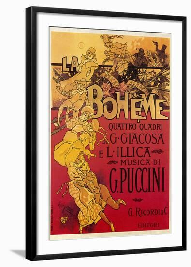 Puccini, La Boheme-Adolfo Hohenstein-Framed Premium Photographic Print