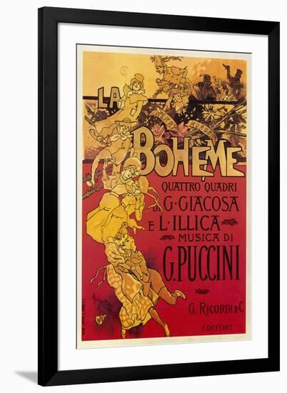 Puccini, La Boheme-Adolfo Hohenstein-Framed Art Print