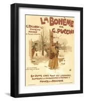 Puccini Opera La Boheme Paris-null-Framed Art Print