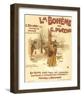 Puccini Opera La Boheme Paris-null-Framed Art Print
