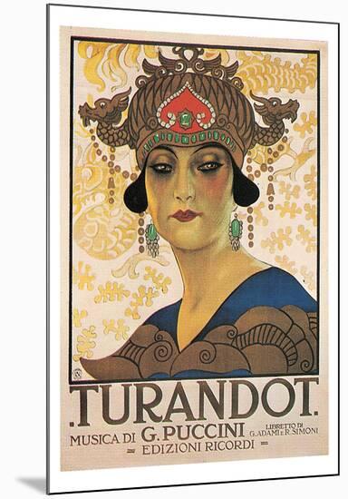 Puccini- Vintage Turandot-Giacomo Puccini-Mounted Poster