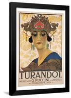 Puccini- Vintage Turandot-Giacomo Puccini-Framed Poster