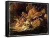 Puck and Fairies, from 'A Midsummer Night's Dream', C.1850 (Oil on Millboard)-Sir Joseph Noel Paton-Framed Stretched Canvas