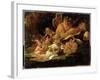 Puck and Fairies, from 'A Midsummer Night's Dream', C.1850 (Oil on Millboard)-Sir Joseph Noel Paton-Framed Giclee Print