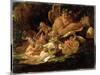 Puck and Fairies, from 'A Midsummer Night's Dream', C.1850 (Oil on Millboard)-Sir Joseph Noel Paton-Mounted Giclee Print