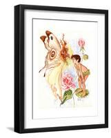 Puck and Fairy-Judy Mastrangelo-Framed Giclee Print