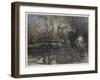 Puck as Will O' the Wisp-Arthur Rackham-Framed Art Print