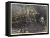Puck as Will O' the Wisp-Arthur Rackham-Framed Stretched Canvas