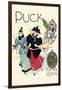 Puck Christmas 1894-Frank Marion Hutchins-Framed Art Print