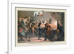 Puck Magazine: A Bogus Cremation-Joseph Keppler-Framed Art Print