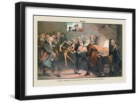 Puck Magazine: A Bogus Cremation-Joseph Keppler-Framed Art Print