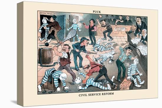 Puck Magazine: A Civil Service Reform-Frederick Burr Opper-Stretched Canvas