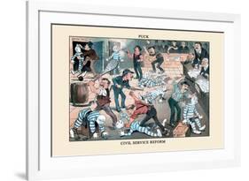 Puck Magazine: A Civil Service Reform-Frederick Burr Opper-Framed Art Print