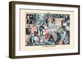 Puck Magazine: A Civil Service Reform-Frederick Burr Opper-Framed Art Print