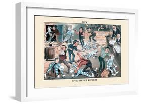 Puck Magazine: A Civil Service Reform-Frederick Burr Opper-Framed Art Print