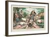 Puck Magazine: A Hard Job with the Hogs-Terry Gilliam-Framed Art Print