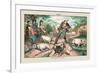 Puck Magazine: A Hard Job with the Hogs-Terry Gilliam-Framed Art Print