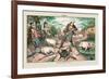 Puck Magazine: A Hard Job with the Hogs-Terry Gilliam-Framed Art Print