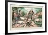 Puck Magazine: A Hard Job with the Hogs-Terry Gilliam-Framed Art Print