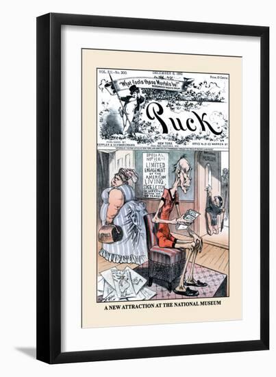 Puck Magazine: A New Attraction at the National Museum-Frederick Burr Opper-Framed Art Print