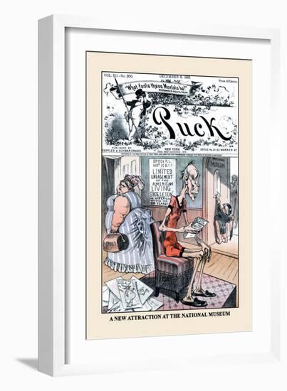 Puck Magazine: A New Attraction at the National Museum-Frederick Burr Opper-Framed Art Print