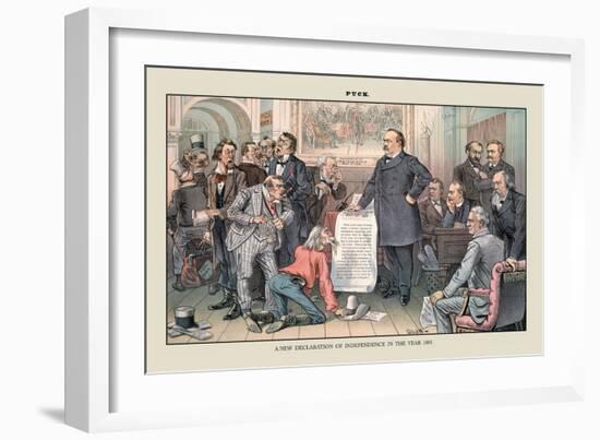 Puck Magazine: A New Declaration of Independence-Terry Gilliam-Framed Art Print