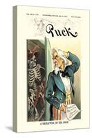 Puck Magazine: A Skeleton of His Own-null-Stretched Canvas