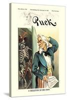 Puck Magazine: A Skeleton of His Own-null-Stretched Canvas