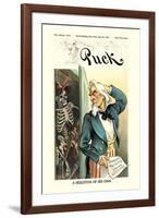 Puck Magazine: A Skeleton of His Own-null-Framed Art Print