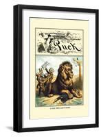 Puck Magazine: A Tail They Can't Twist-John R. Neill-Framed Art Print