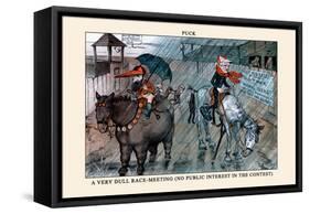 Puck Magazine: A Very Dull Race-Meeting-Frederick Burr Opper-Framed Stretched Canvas