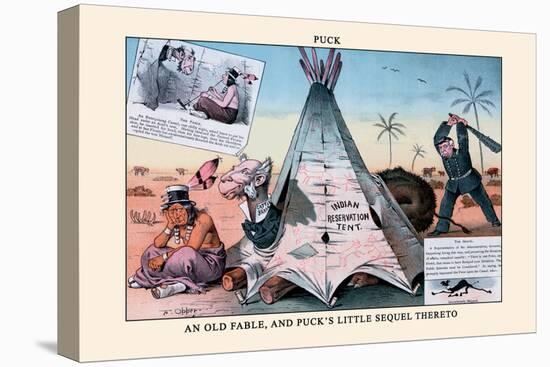 Puck Magazine: An Old Fable-Frederick Burr Opper-Stretched Canvas