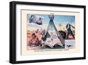 Puck Magazine: An Old Fable-Frederick Burr Opper-Framed Art Print