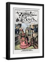 Puck Magazine: An Old Saying Twisted-F. Opper-Framed Art Print