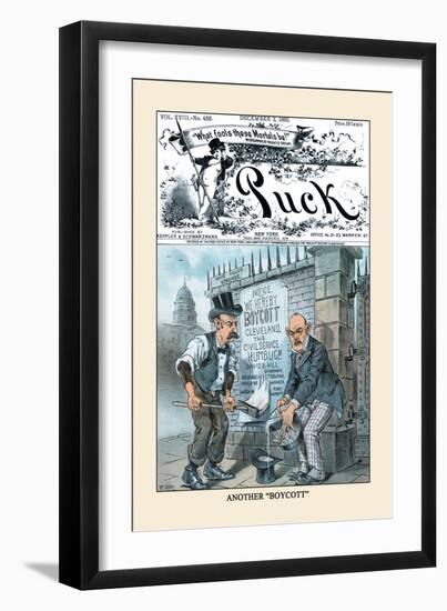 Puck Magazine: Another Boycott-Frederick Burr Opper-Framed Art Print