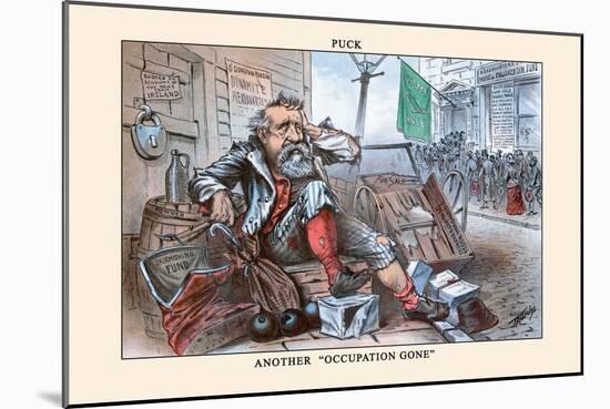 Puck Magazine: Another Occupation Gone-J. A. Wales-Mounted Art Print