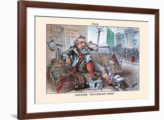 Puck Magazine: Another Occupation Gone-J. A. Wales-Framed Art Print