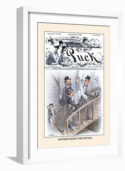Puck Magazine: Another Patient for Pasteur-Frederick Burr Opper-Framed Art Print