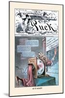 Puck Magazine: at It Again!-Eugene Zimmerman-Mounted Art Print