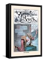 Puck Magazine: at It Again!-Eugene Zimmerman-Framed Stretched Canvas